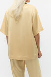 Satin Double Breasted Shirt  Marzipan  hi-res