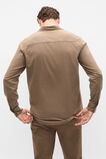 Seersucker Stripe Shirt  Coffee  hi-res