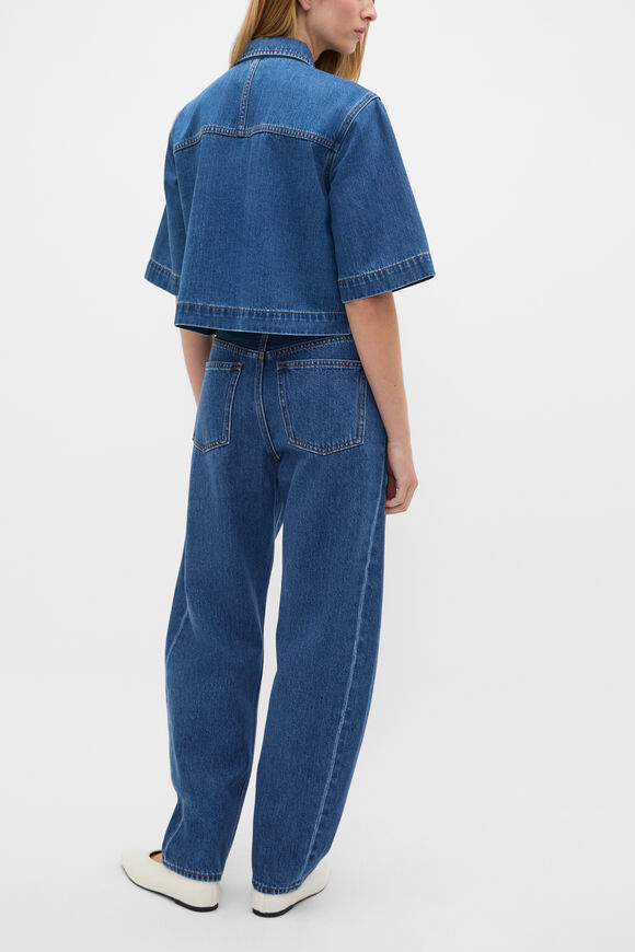 Denim Boxy Shirt  Heritage Wash  hi-res
