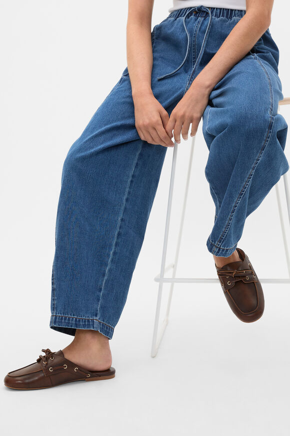 Kit Boat Shoe Mule  Chocolate  hi-res