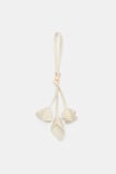Flower Bag Charm  Cream  hi-res