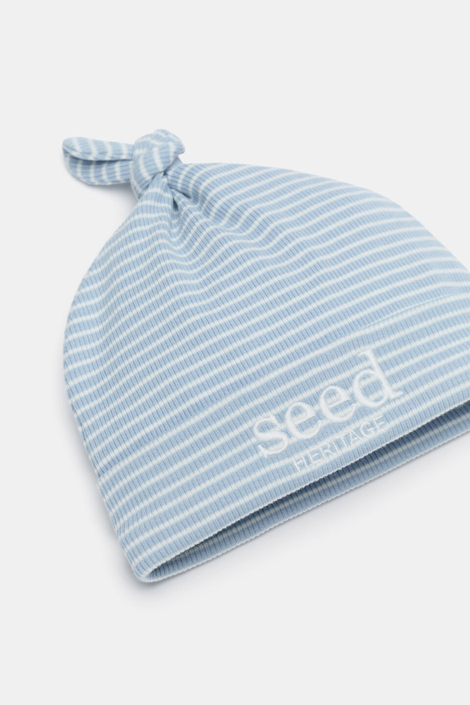 Core Rib Logo Hat  Blue Stripe