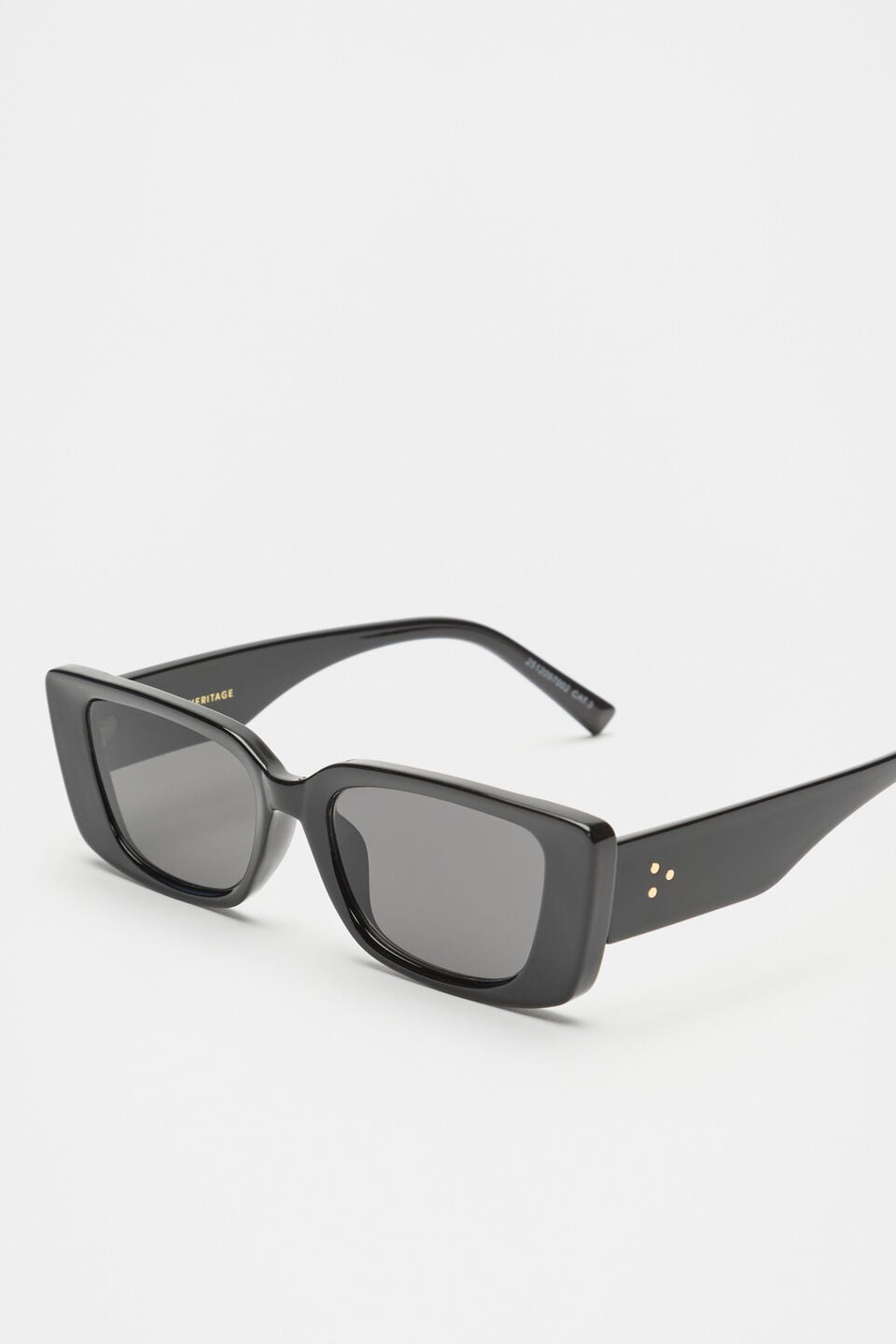 Poppy Rectangle Sunglasses  Black