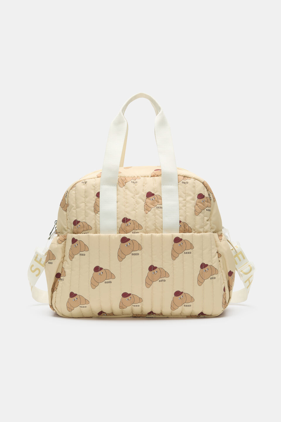 Baby Quilted Overnighter  Croissant