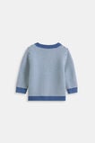 Logo Knit Cardigan  Navy Stripe  hi-res