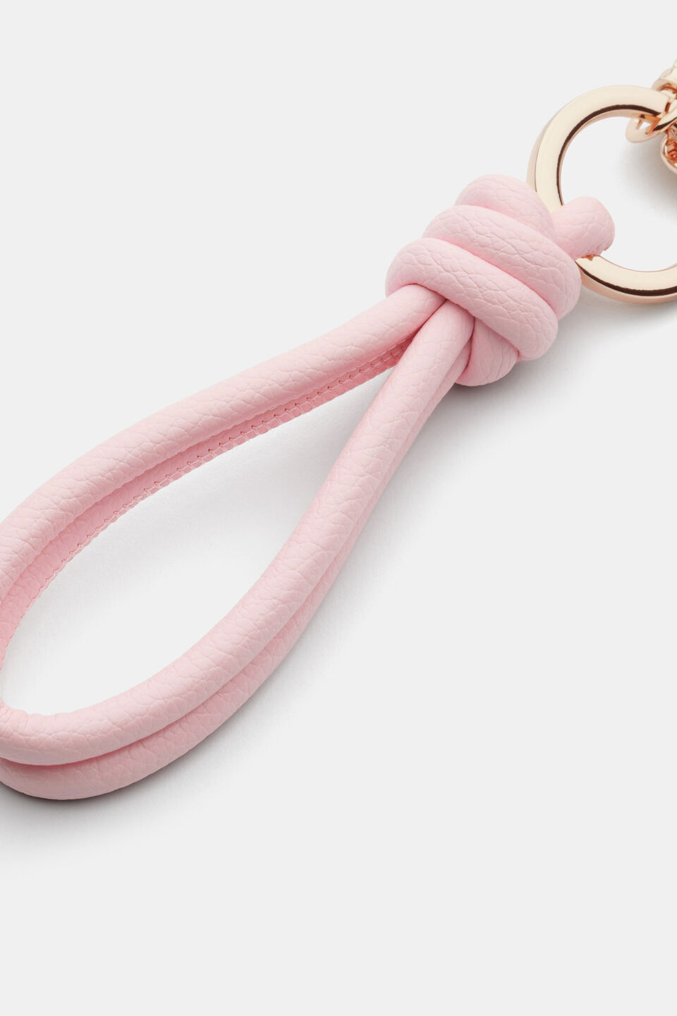 Loop Heart Keyring  Pale Blossom