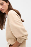 Ribbed Relaxed Sweat  Sandstone Marle  hi-res