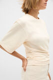 Waisted Crop Tee  Coconut Cream  hi-res