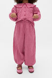 Gingham Balloon Pant  Dark Cherry  hi-res