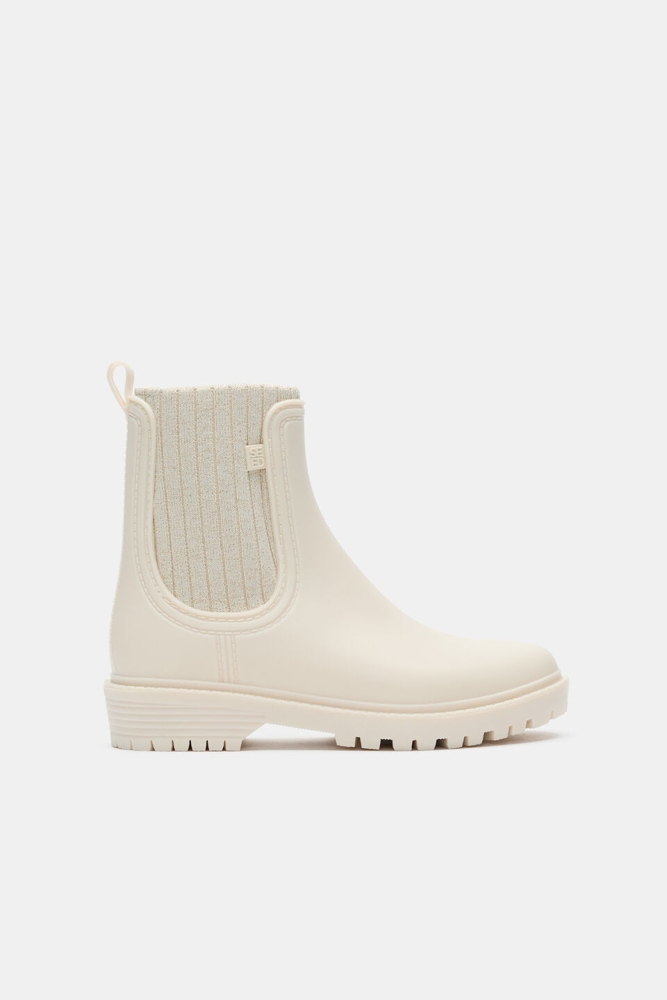 Rib Gusset Gumboot  Classic Cream