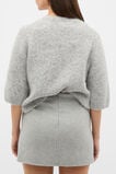 Seam Front Mini Skirt  Pale Slate Marle  hi-res