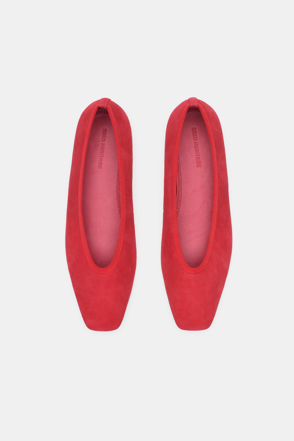 Jordan Square Toe Ballet  Poppy Suede