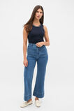 Australian Cotton Contrast Tank  Twilight Blue  hi-res