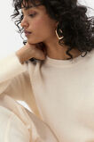 Fluffy Crew Neck Knit  Coconut Cream  hi-res
