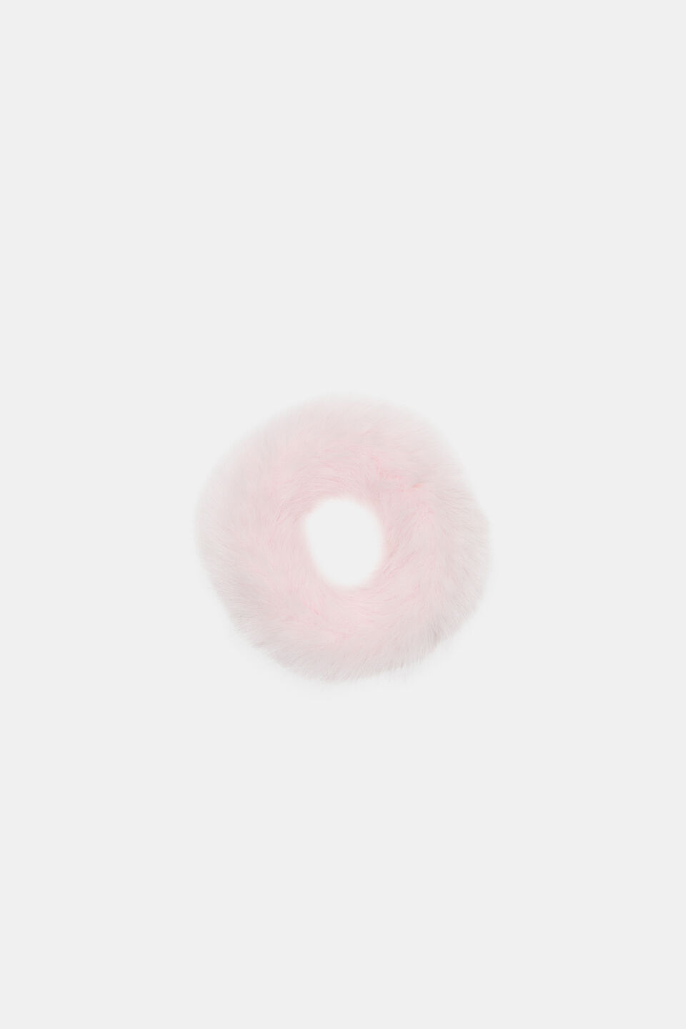 Faux Fur Scrunchie  Pink Lemonade