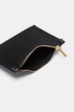 Knit Zip Purse  Black  hi-res