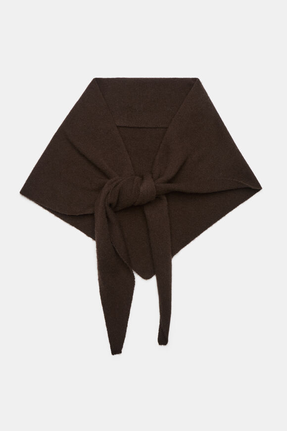 Triangle Scarf  Coffee Bean  hi-res
