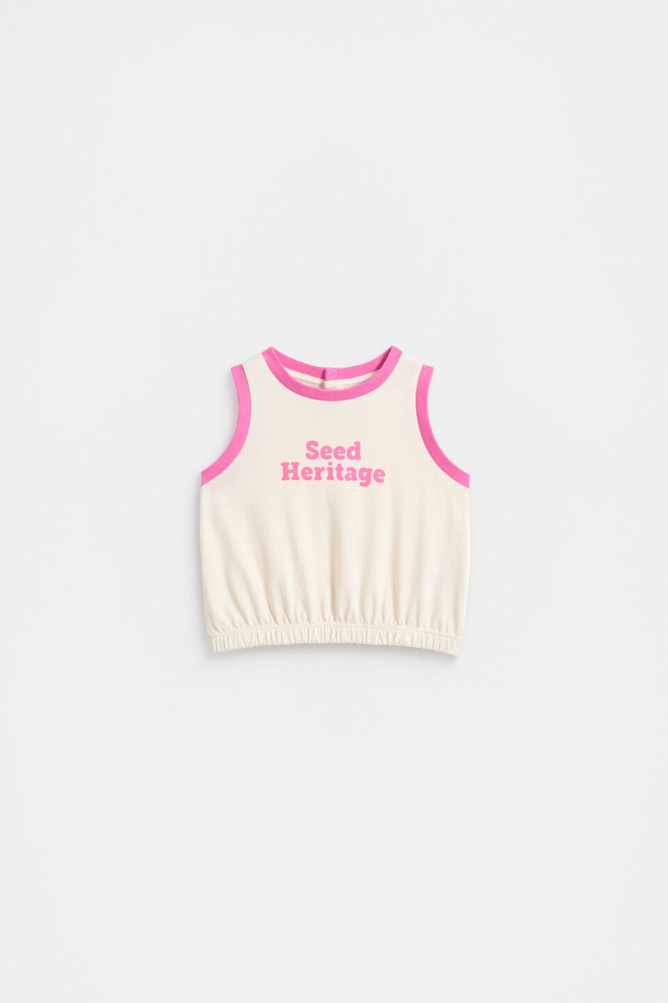 Retro Logo Tank  Vintage Cream