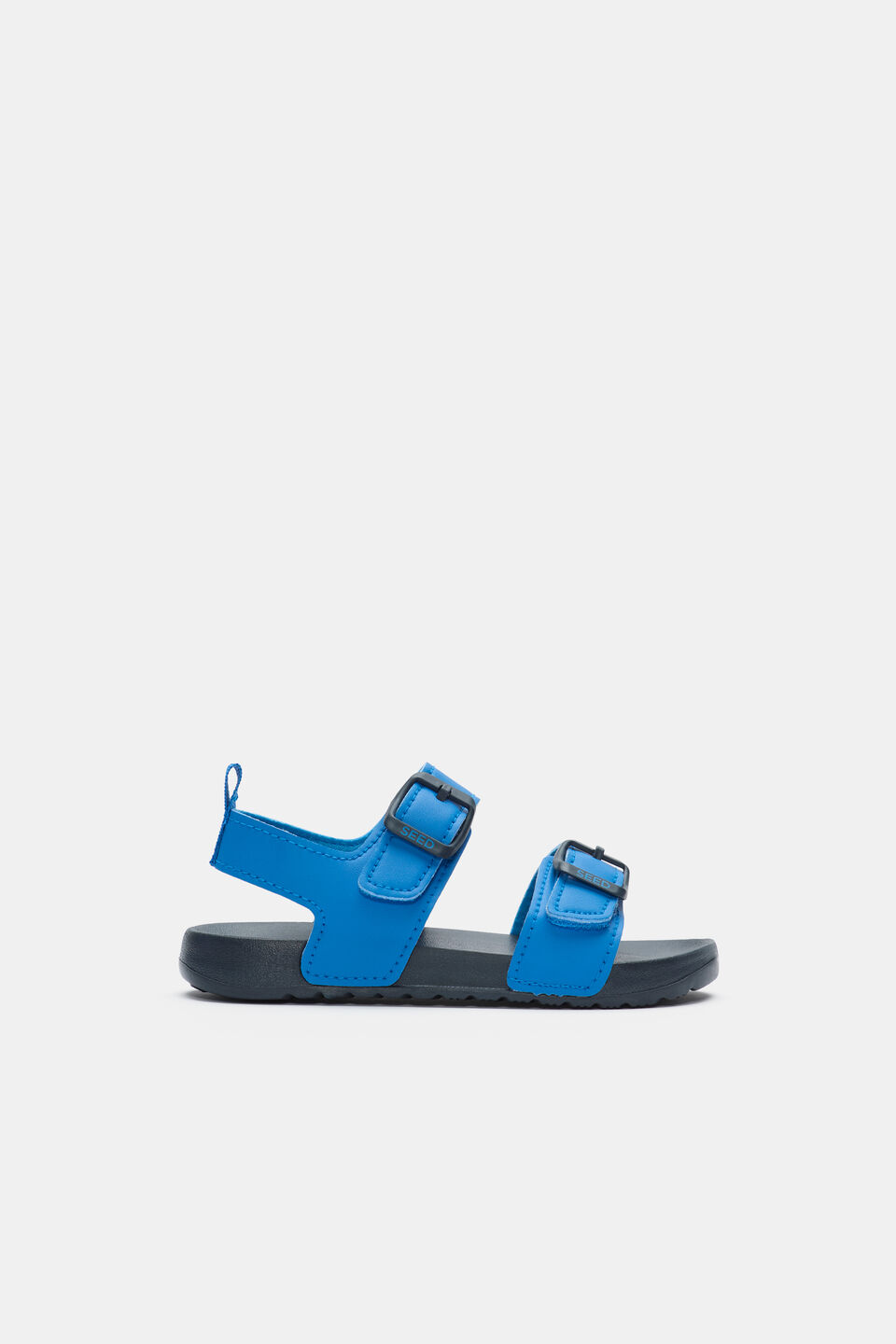 Colourblock Double Buckle Sandal  Washed Navy