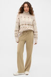 Fair Isle Slouch Knit  Wheat Speckle  hi-res