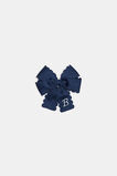Grosgrain Initial Bow Duck Clip  B  hi-res