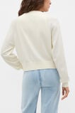 Cotton Blend Raglan Cardigan  Coconut Cream  hi-res