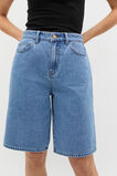 Longline Jean Short  Mist Blue Wash  hi-res