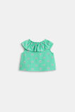 Check Flower Top  Light Evergreen  hi-res