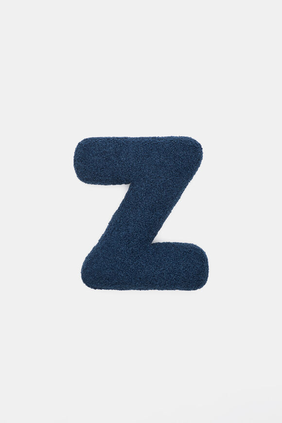 Blue Boucle Initial Cushion  Z  hi-res