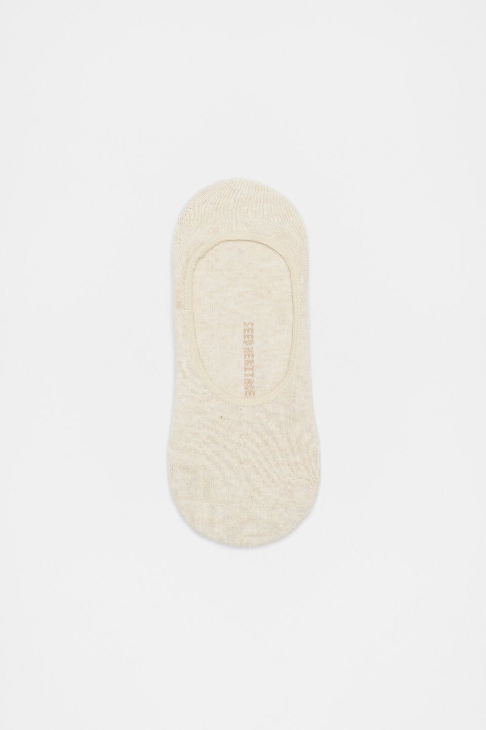 Core No Show Sock  Soft Beige Marle