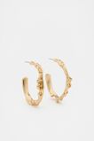 Large Molten Hoop  Gold  hi-res