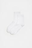 Core Quarter Crew Sock  White  hi-res