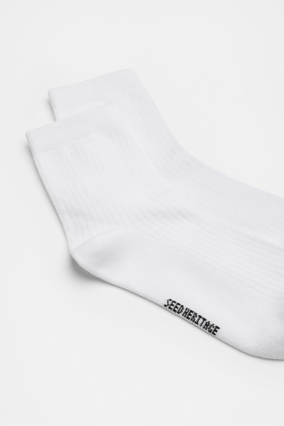 Core Quarter Crew Sock  White