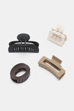 Multi Hair Claw Pack  Neutral  hi-res