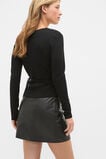 Australian Merino Wrap Top  Black  hi-res