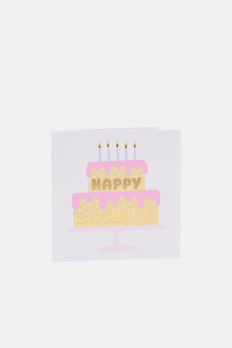 Happy Birthday Cake Card  Multi