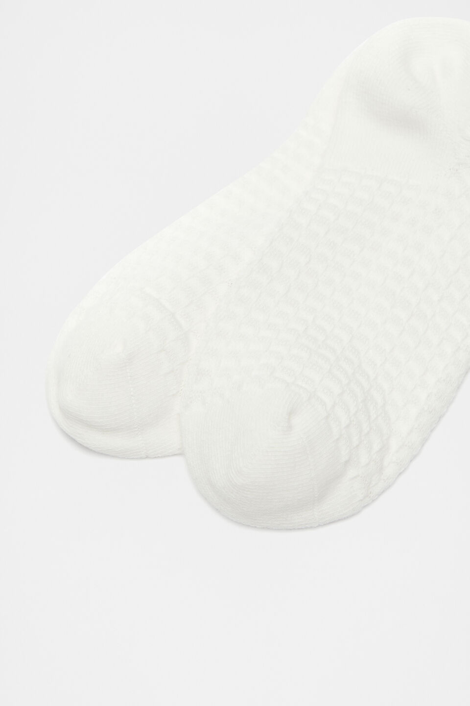 Waffle Sneaker Sock  Cream