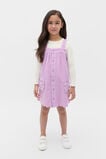 Scallop Cord Pinafore  Orchid  hi-res