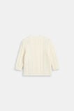 Floral Cable Knit Sweater  Classic Cream  hi-res