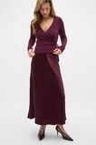 Australian Merino Wrap Top  Plum Red  hi-res