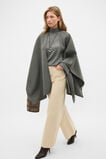 Fine Merino Mock Neck Knit  Charcoal Grey Marle  hi-res