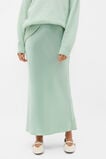 Satin Midi Slip Skirt  Soft Moss  hi-res