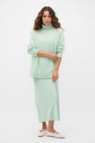 Satin Midi Slip Skirt  Soft Moss  hi-res