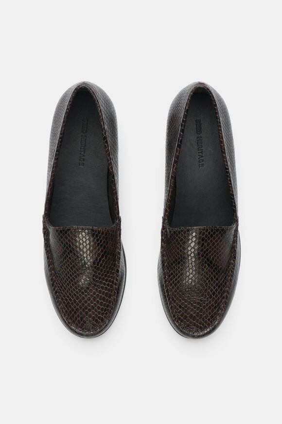 Nella Loafer  Coffee Bean Snake Print  hi-res