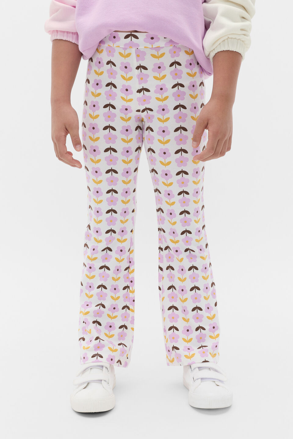 Floral Kick Flare  Classic Cream