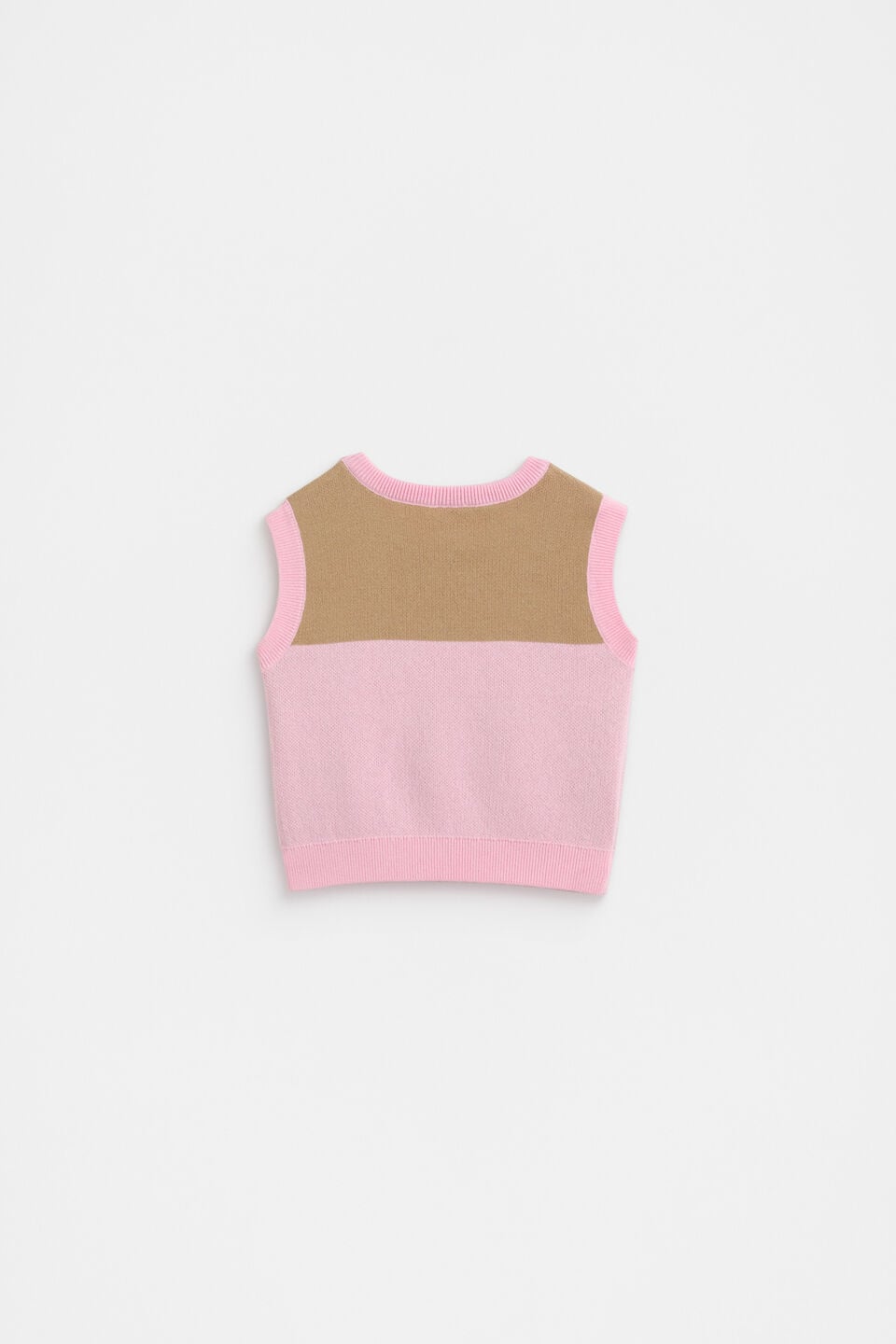 Logo Knit Vest  Petal Pink