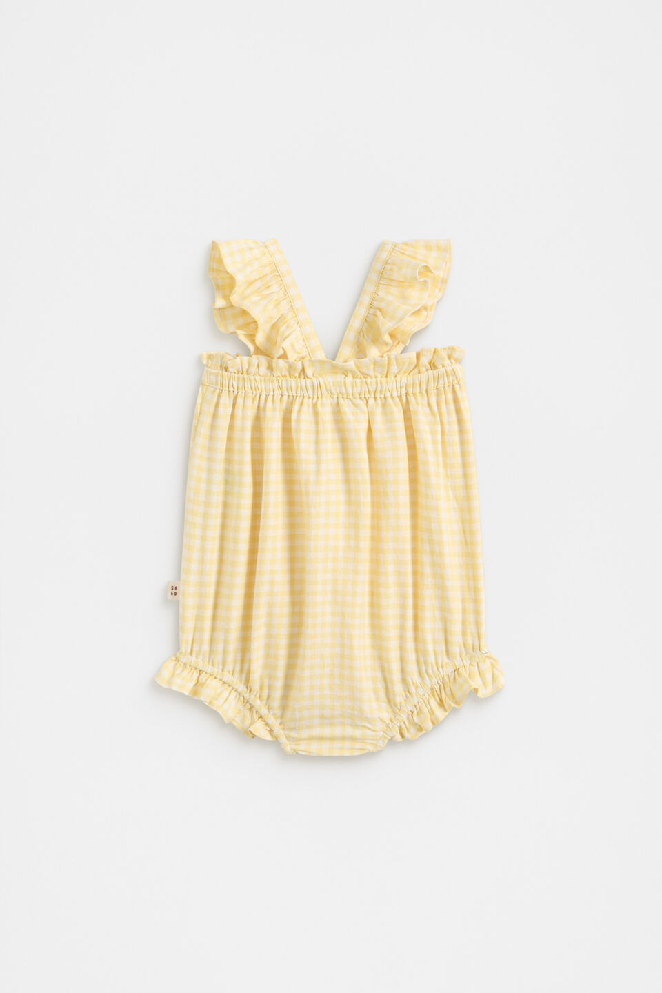 Gingham Frill Romper  Daisy