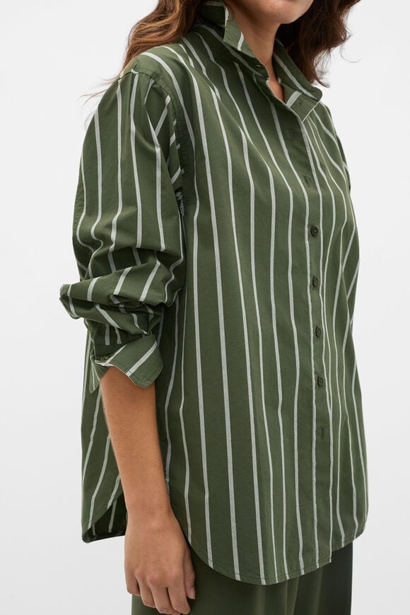 Poplin Classic Shirt  Deep Forest Stripe  hi-res