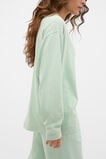 Washed Cotton Long Sleeve Top  Soft Moss Wash  hi-res