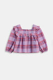 Check Frill Top  Multi  hi-res